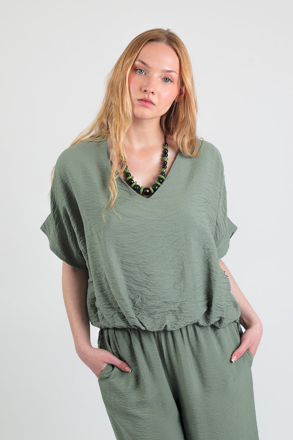 blusa crepe