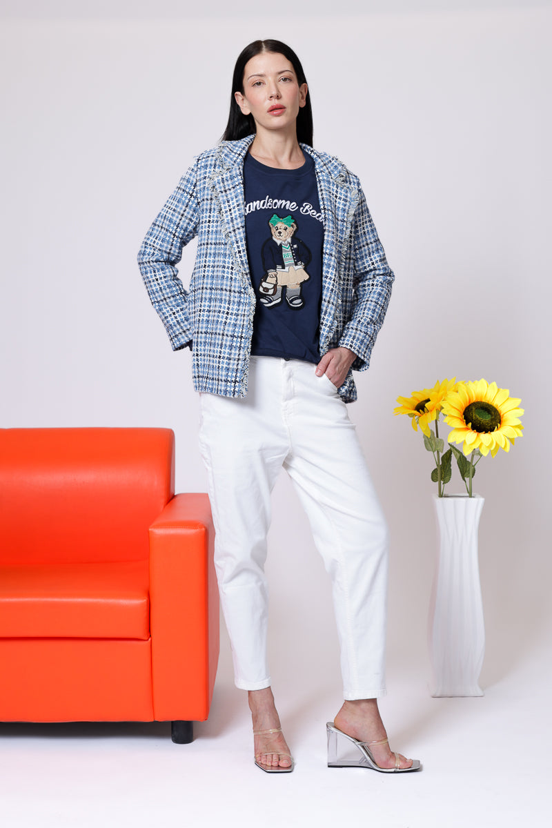 pantalone 5 tasche colorato