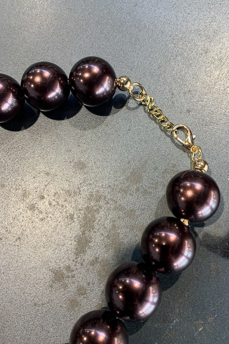 collana corta perle grandi