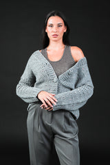 canotta lurex bordata