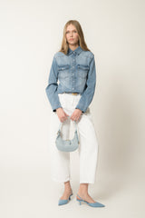 camicia jeans chiaro