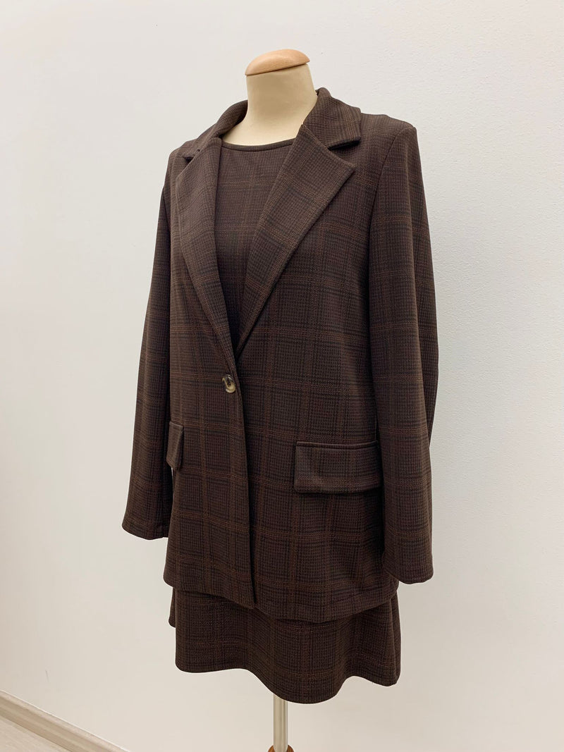 giacca jacquard check manshape