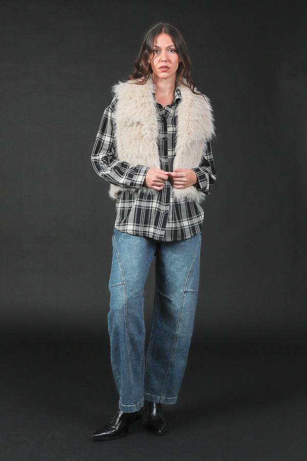 eco pelliccia jilet