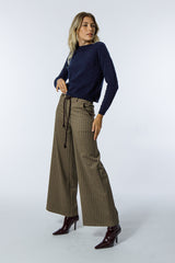 maglia crop pallini