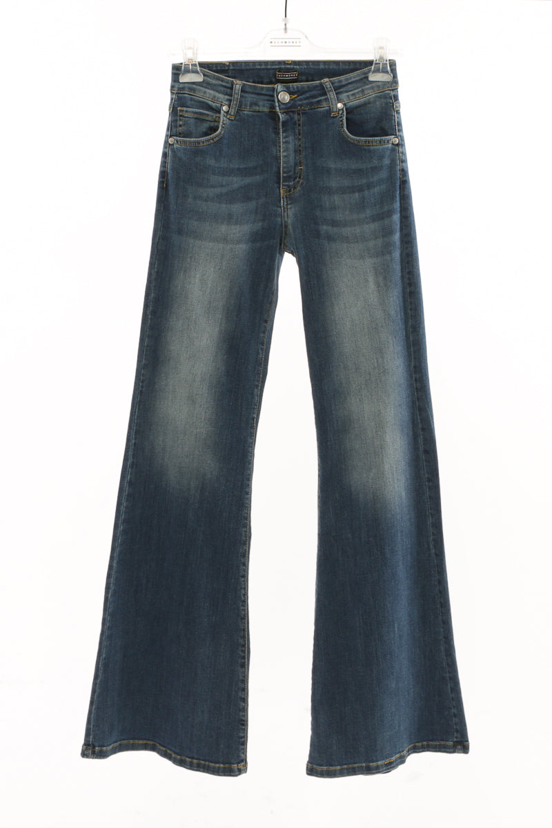 jeans denim modello flared