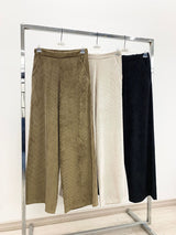 PANTALONE PALAZZO VELLUTO MILLE RIGHE