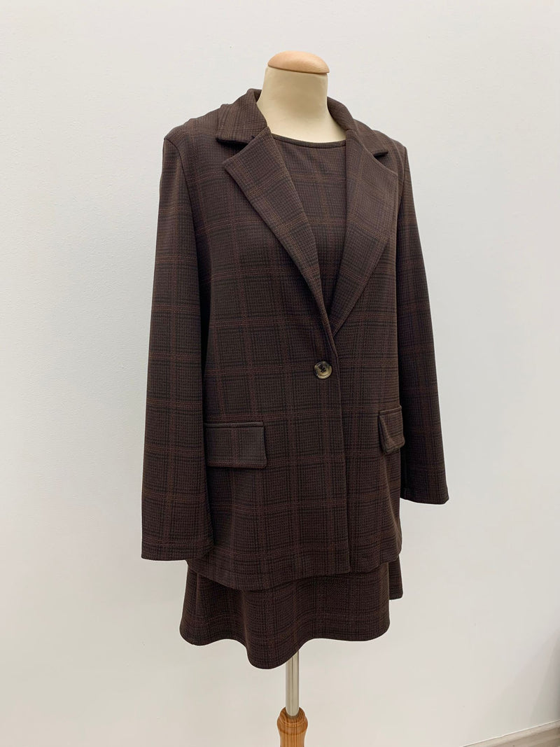 giacca jacquard check manshape