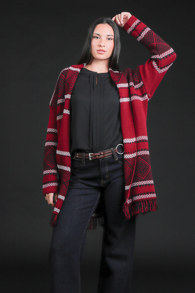 MAGLIA CARDIGAN ETNICO