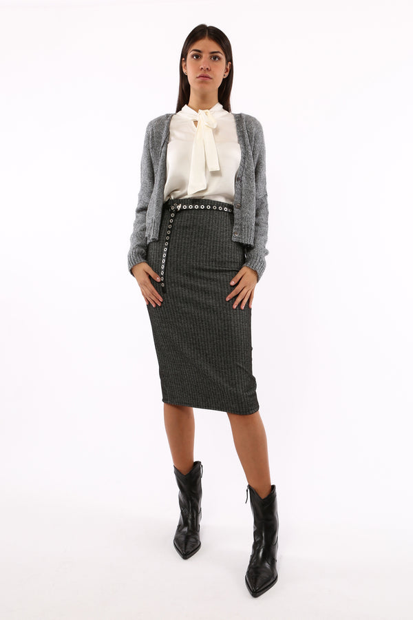 blusa collo fiocco