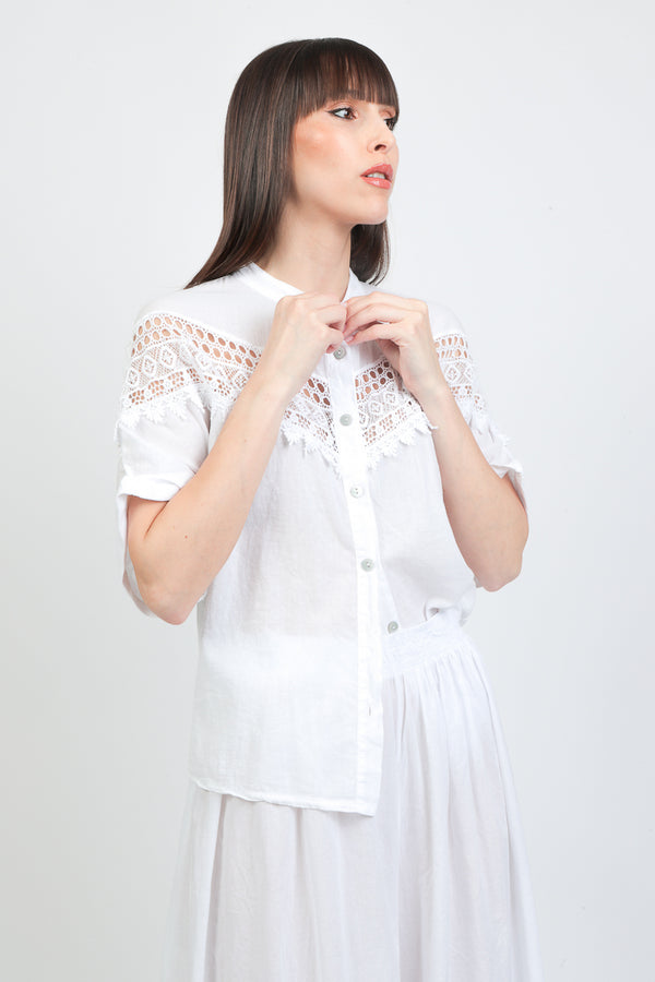 blusa mussola ricamo