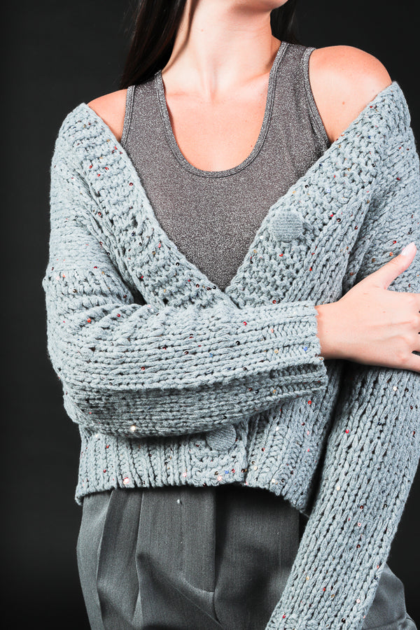 canotta lurex bordata