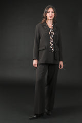 tailleur pantalone - giacca fiocco laterale
