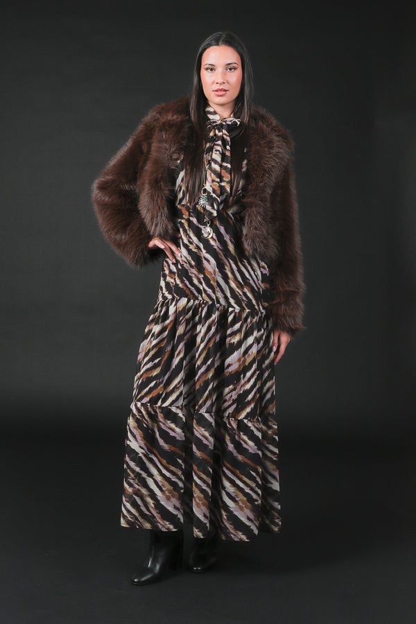 eco pelliccia crop