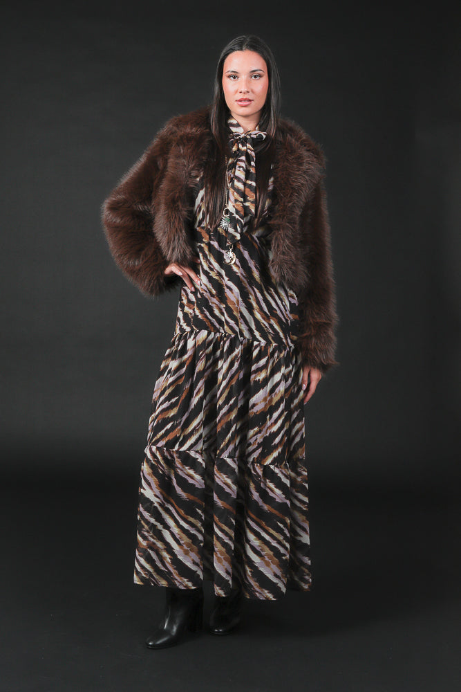 eco pelliccia crop