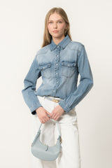 camicia jeans chiaro
