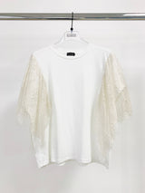 T-SHIRT PIZZO MANICHE