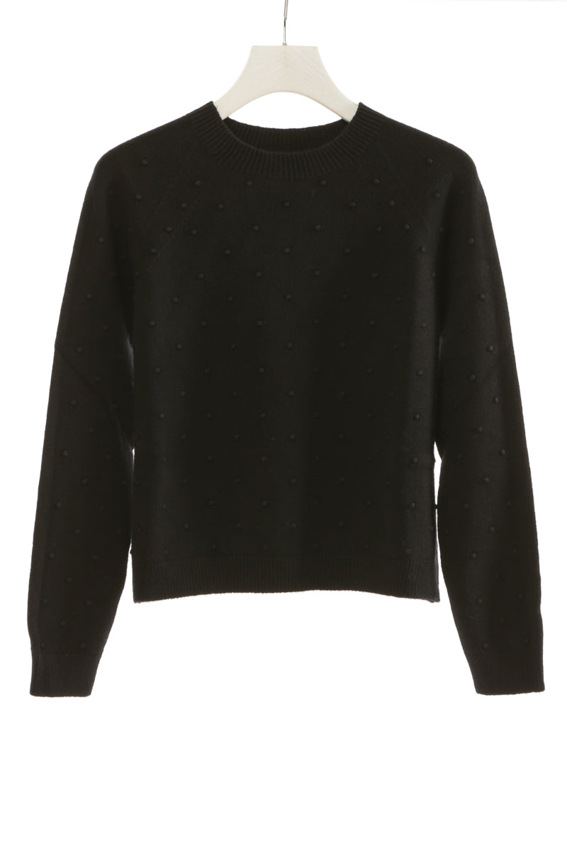 maglia crop pallini
