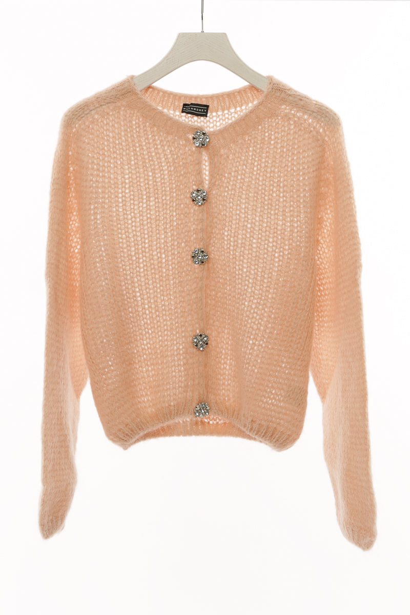 cardigan crop bottoni  gioiello