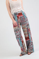 PANTALONE A PALAZZO IN FANTASIA ETNICA
