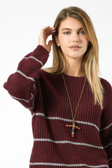 collana croce pietre