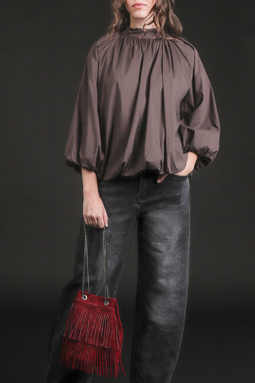 blusa coreana a sbuffo