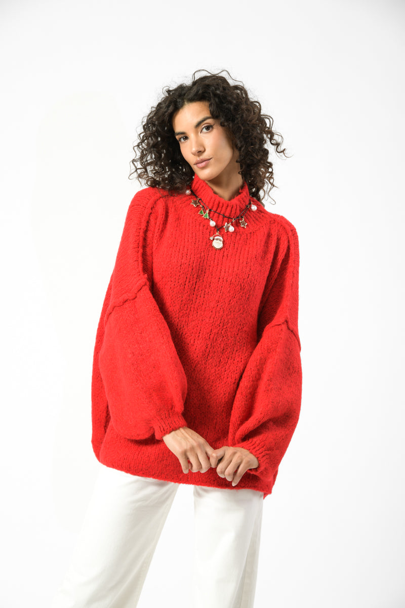 maglia lupetto cuciture