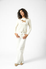 pantalone elast palazzo