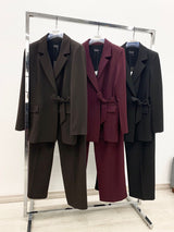 tailleur pantalone - giacca fiocco laterale