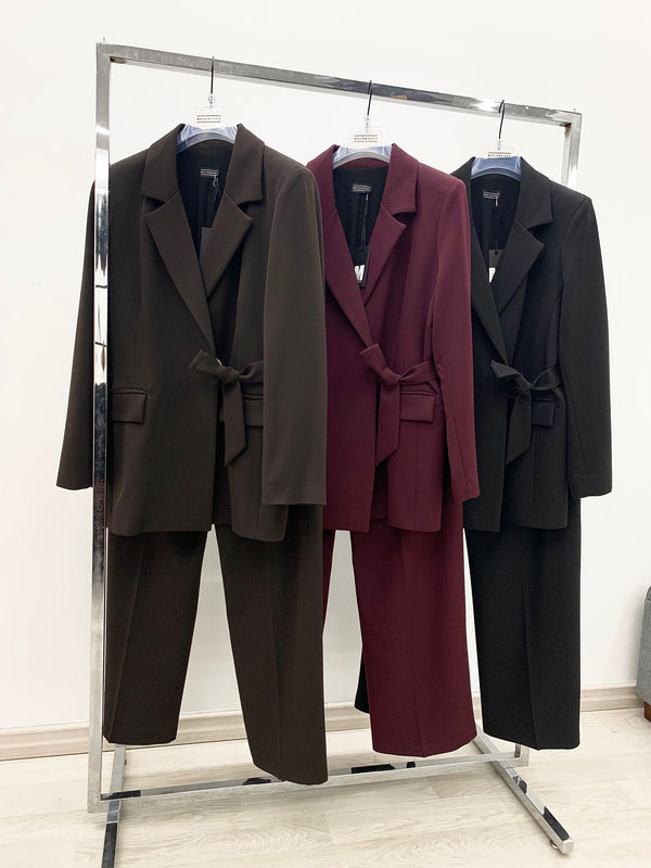tailleur pantalone - giacca fiocco laterale