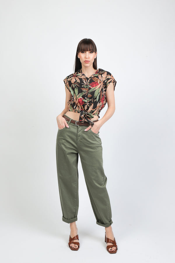 camicia fiocco palme
