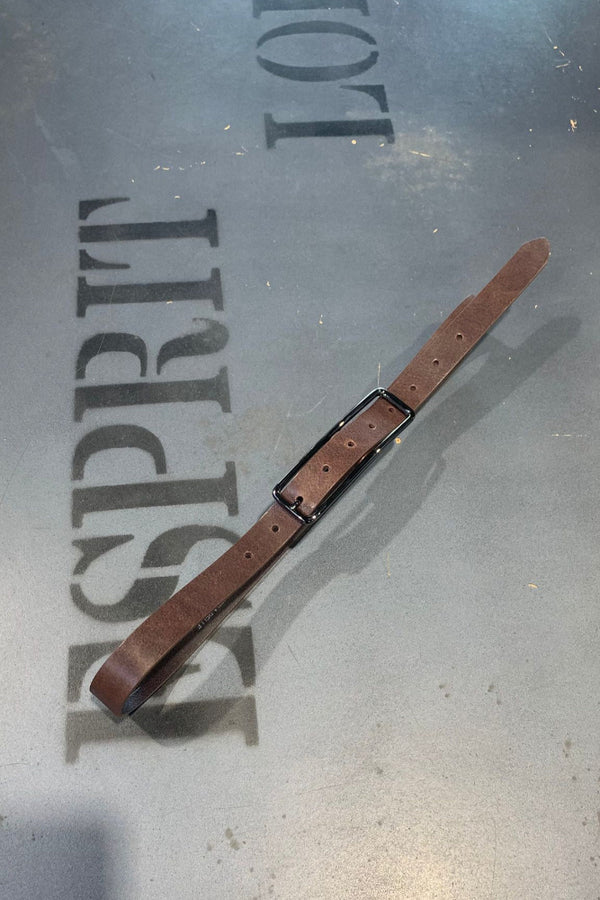 cintura pelle piu fibbia rettangolare