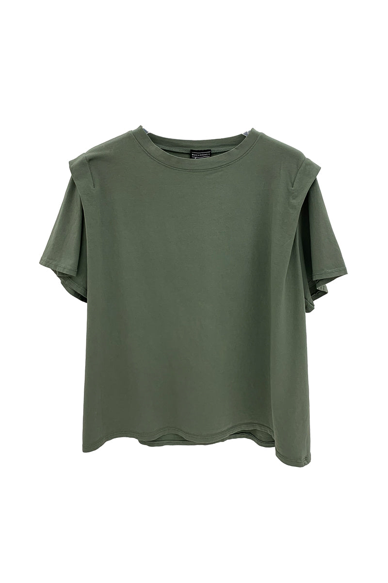 t shirt cotone piega spalla