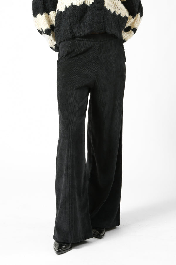 PANTALONE PALAZZO VELLUTO MILLE RIGHE