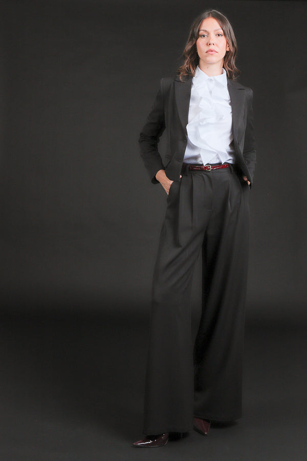 camicia rouche frontale