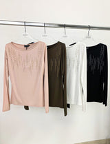 BLUSA BARCA PIOGGIA DI BRILLANTI