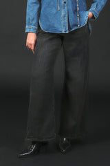 jeans ampio basic nero