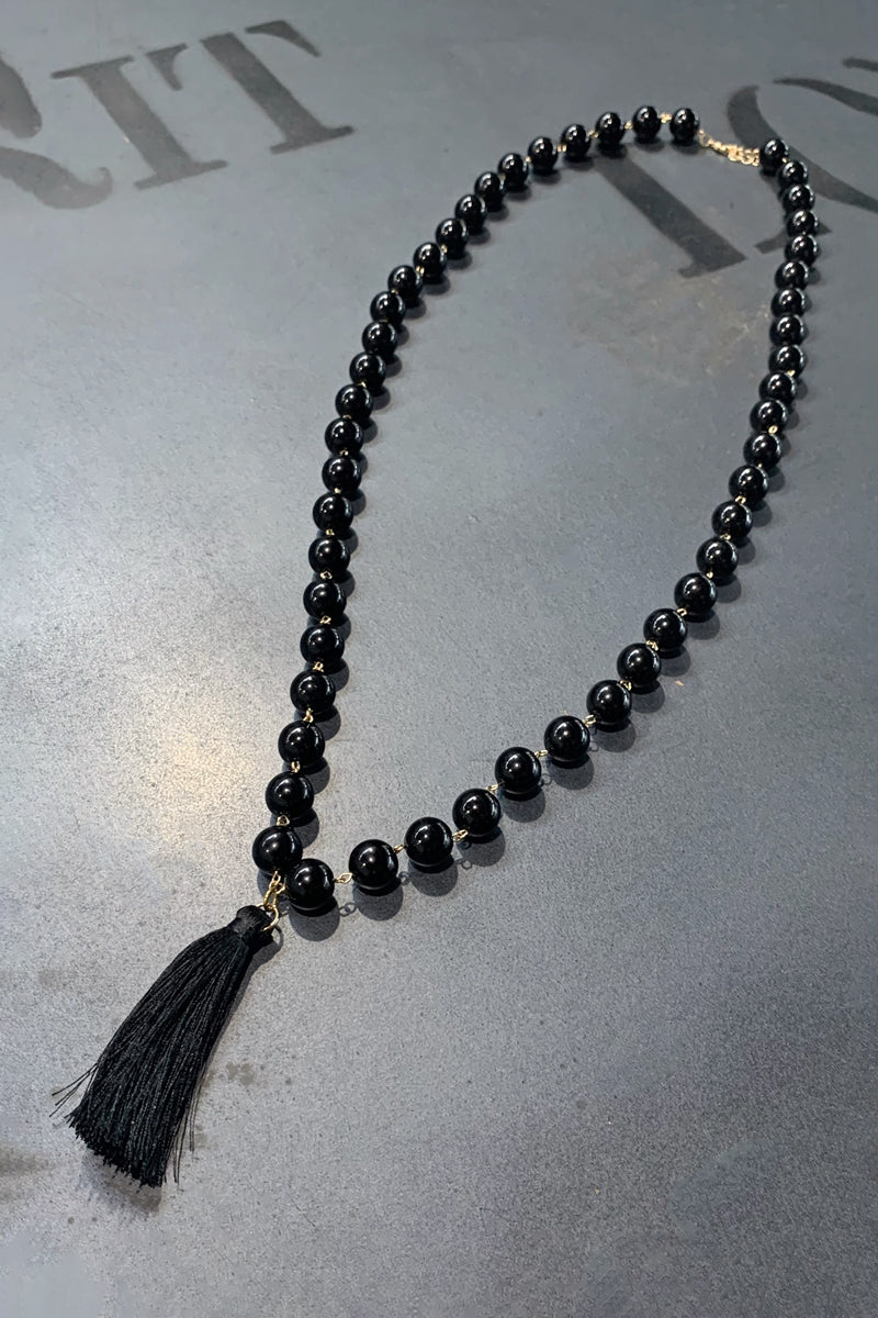 collana perle nere