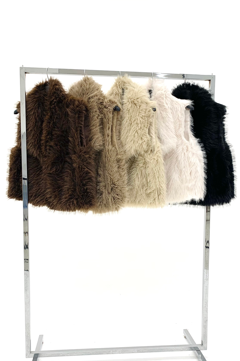 eco pelliccia jilet