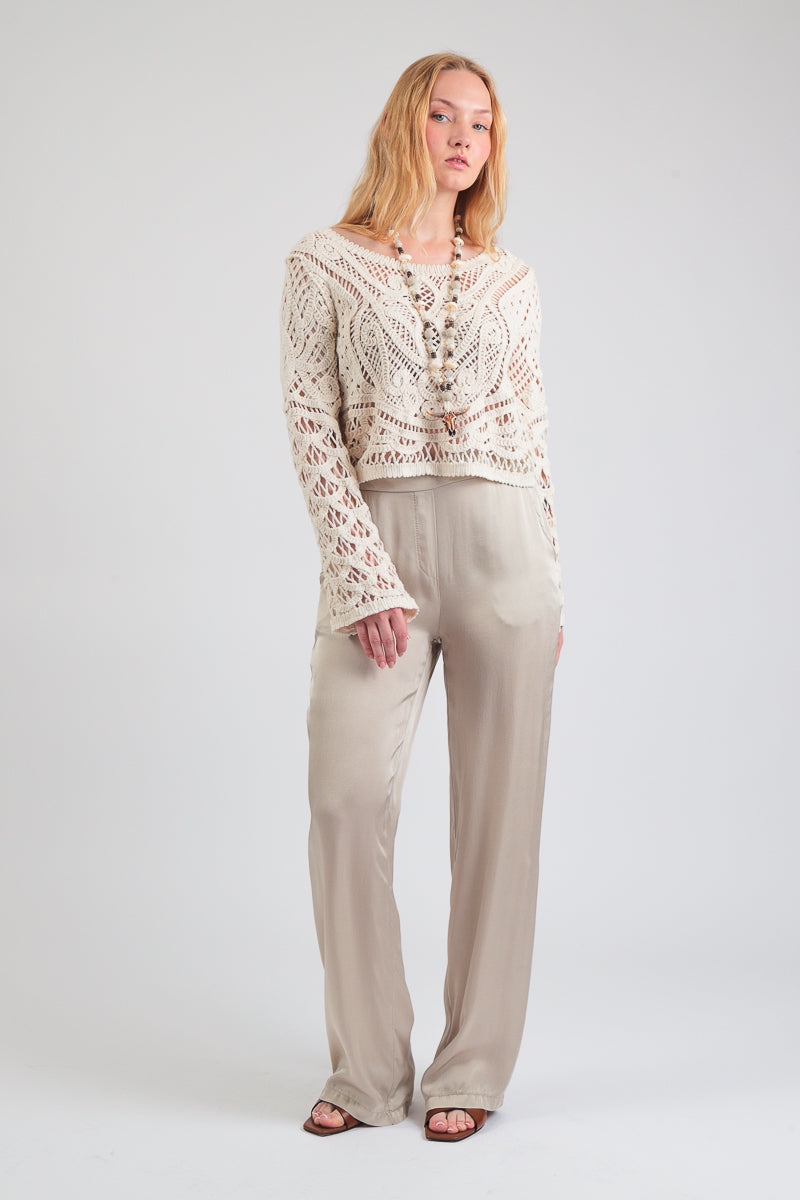 pantalone ampio viscosa