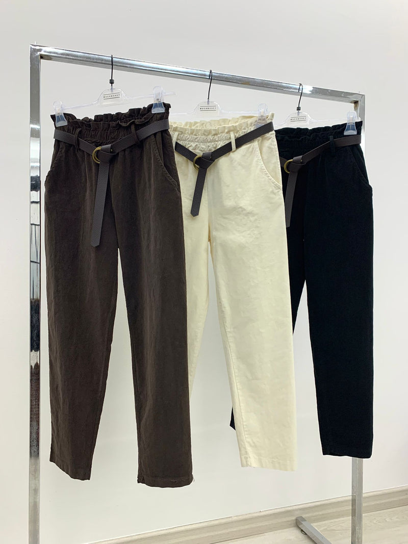 pantalone micro velluto