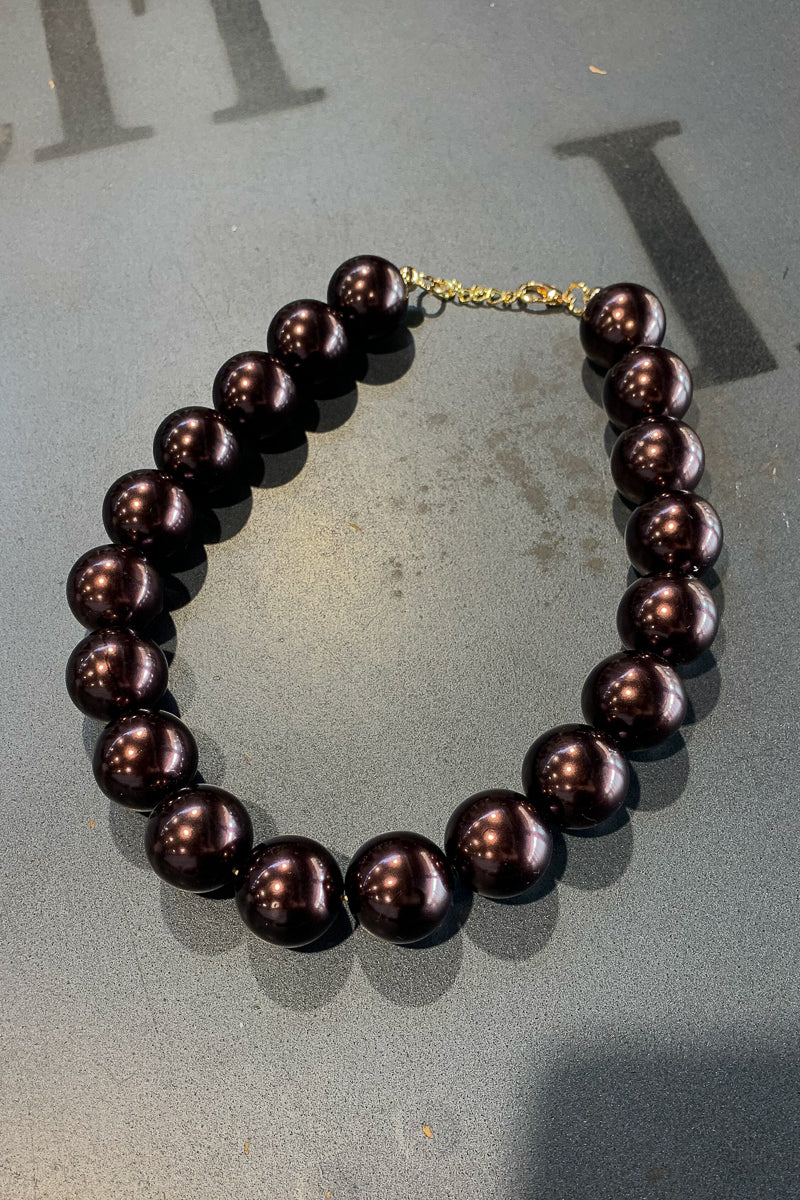 collana corta perle grandi