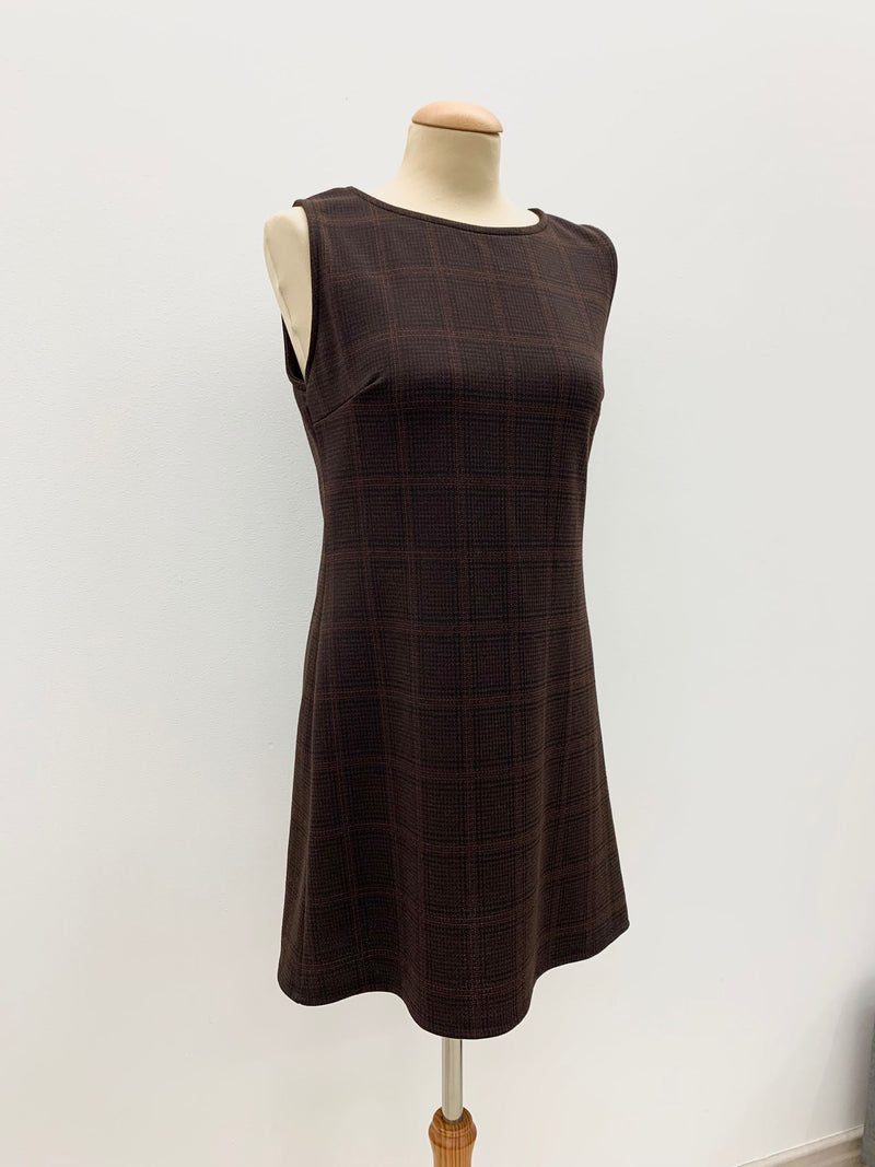 abito mini dress check