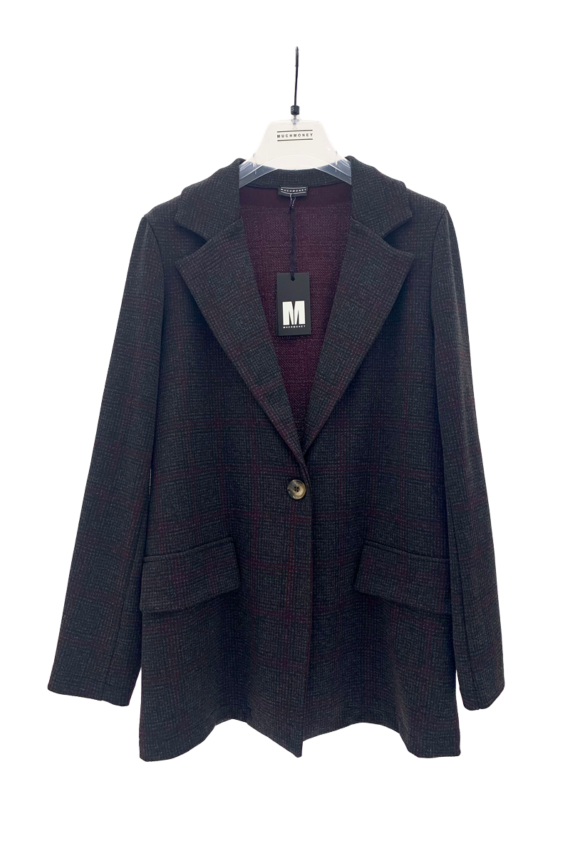 giacca jacquard check manshape