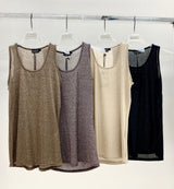 canotta lurex bordata