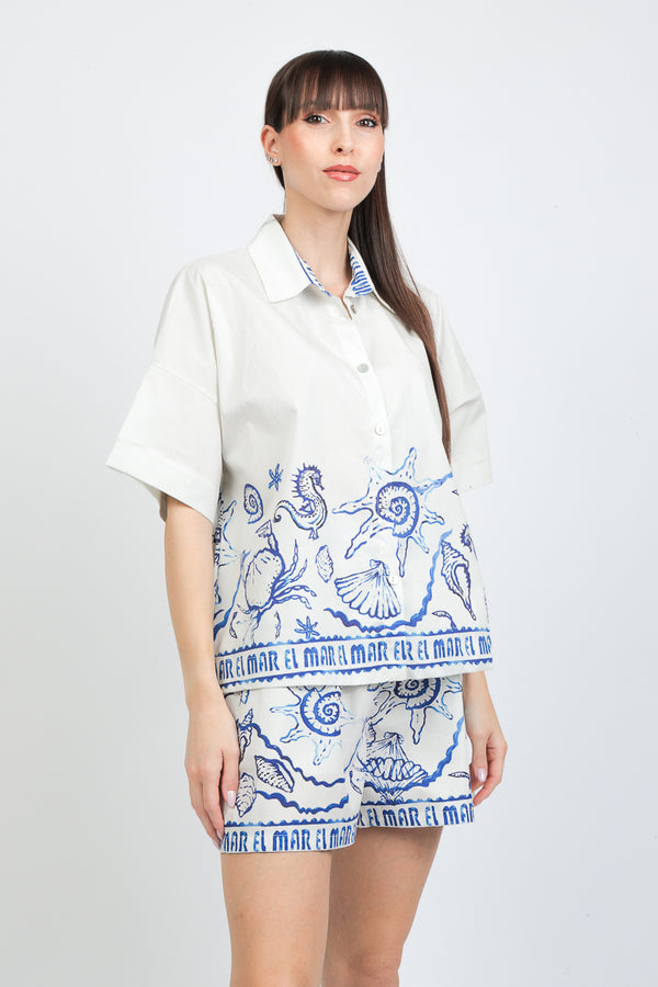 camicia mm fantasia marina