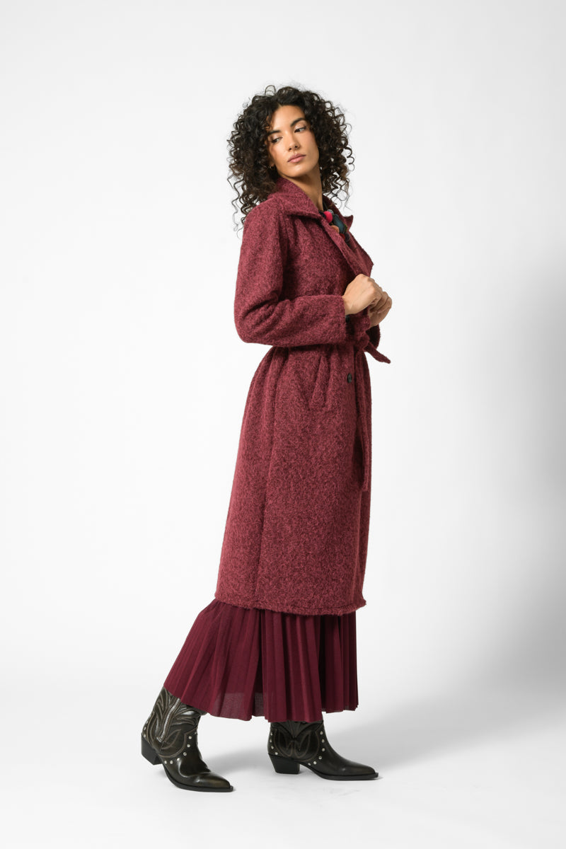 cappotto effetto lana cotta