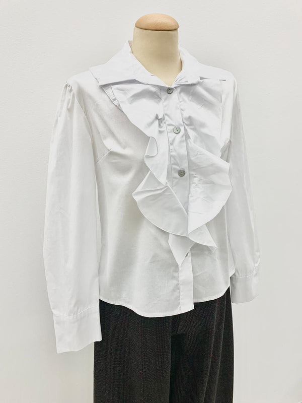 camicia rouche frontale