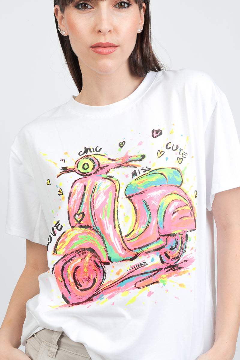 t-shirt vespa