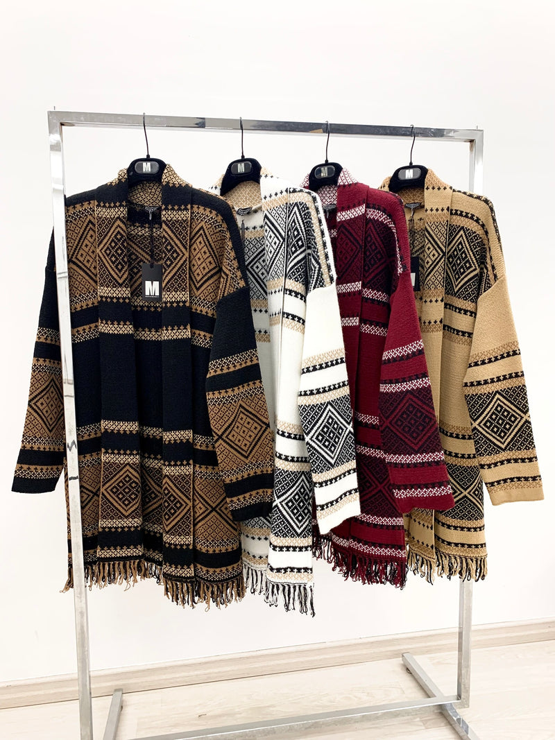 MAGLIA CARDIGAN ETNICO