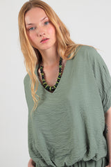 blusa crepe